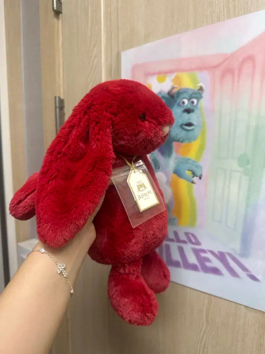 ジェリーキャット バニー 品 赤 うさぎ 31cm