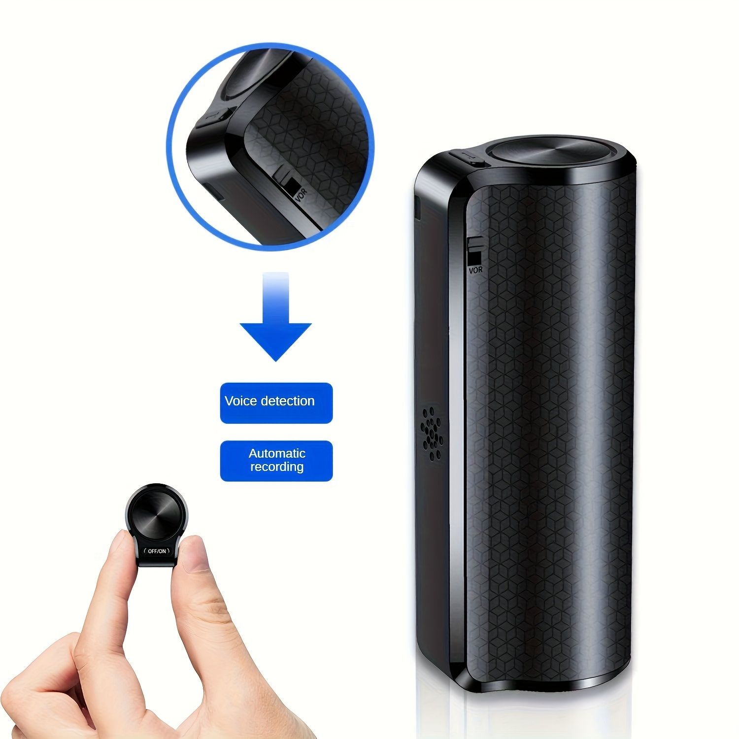 350時間の長いバッテリー寿命のボイスレコーダー 充電式デジタルボイスレコーダー