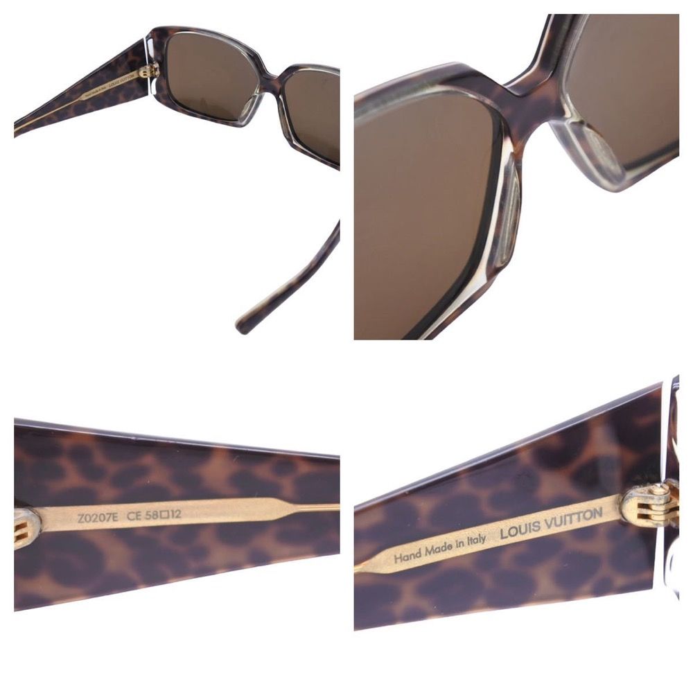 美品 ルイヴィトン サングラス レオパード マルキーズ Z0207E ブラウン