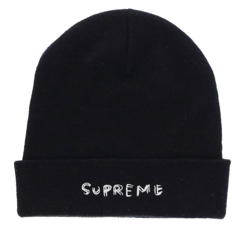 シュプリーム 20SS daniel johnston ニット帽　キャップ　黒 シュプリーム 20SS daniel johnston beanie キャラクター