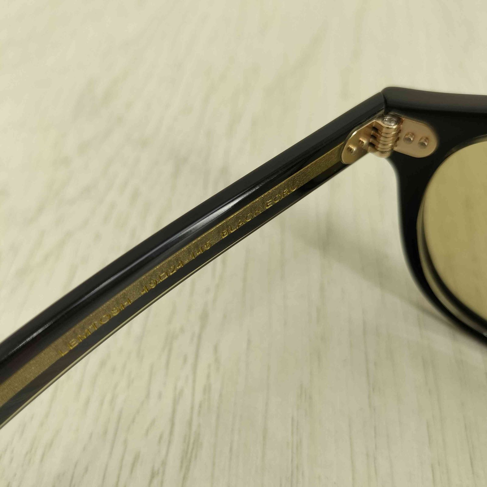モスコット MOSCOT ×POKER FACE 別注 LEMTOSH BLACK ECRU メンズ 45 