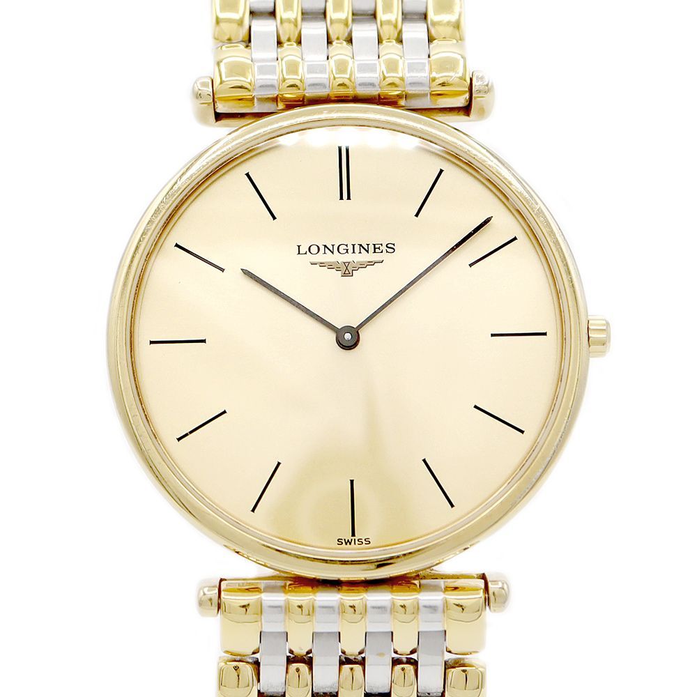 電池交換済 LONGINES ロンジン グランドクラシック L4.635.2 ゴールド 