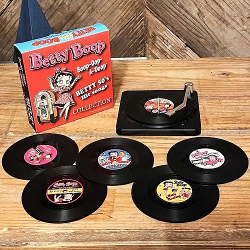 ベティ・ブープ　レコードコースター　6枚セット