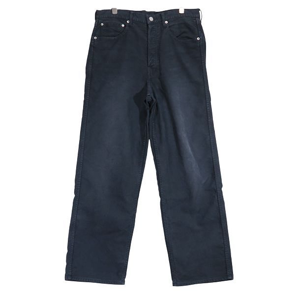 VISVIM ビズビム 25SS FLUXUS 01 EX WIDE G.CORDS 0125105008001 ヴィズヴィム フルクサス ワイド ジャーマン コード パンツ ネイビー ボトムス サイズ1 junz