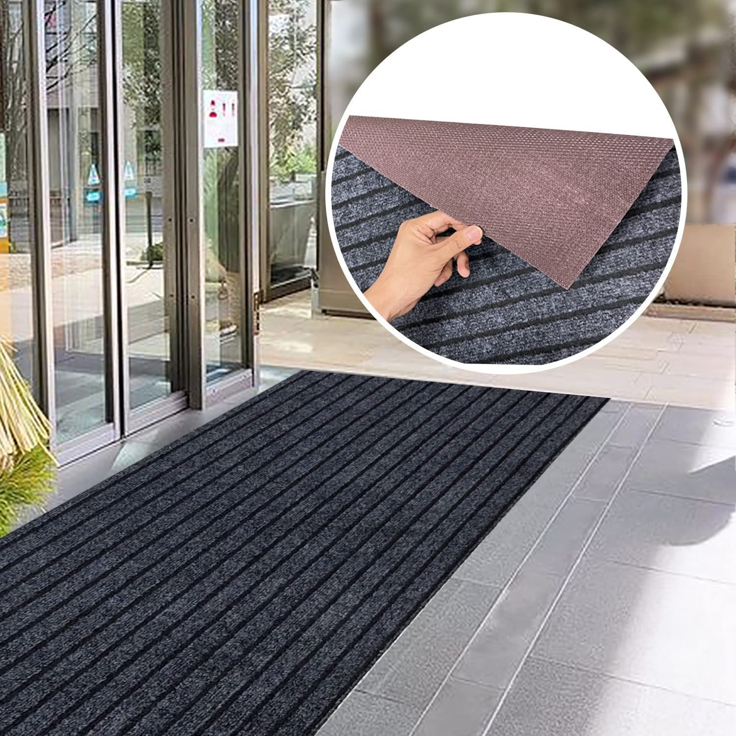 90*150 CM GreenGarden 玄関マット90 cm×150 ホテル用 TPE エコ無毒無臭 新型素材 滑り止め 屋外 室内 業務用 家庭用 速乾 吸水 吸油 泥落とし 洗える エントランスマット 耐磨耗性 店舗 玄関マッ