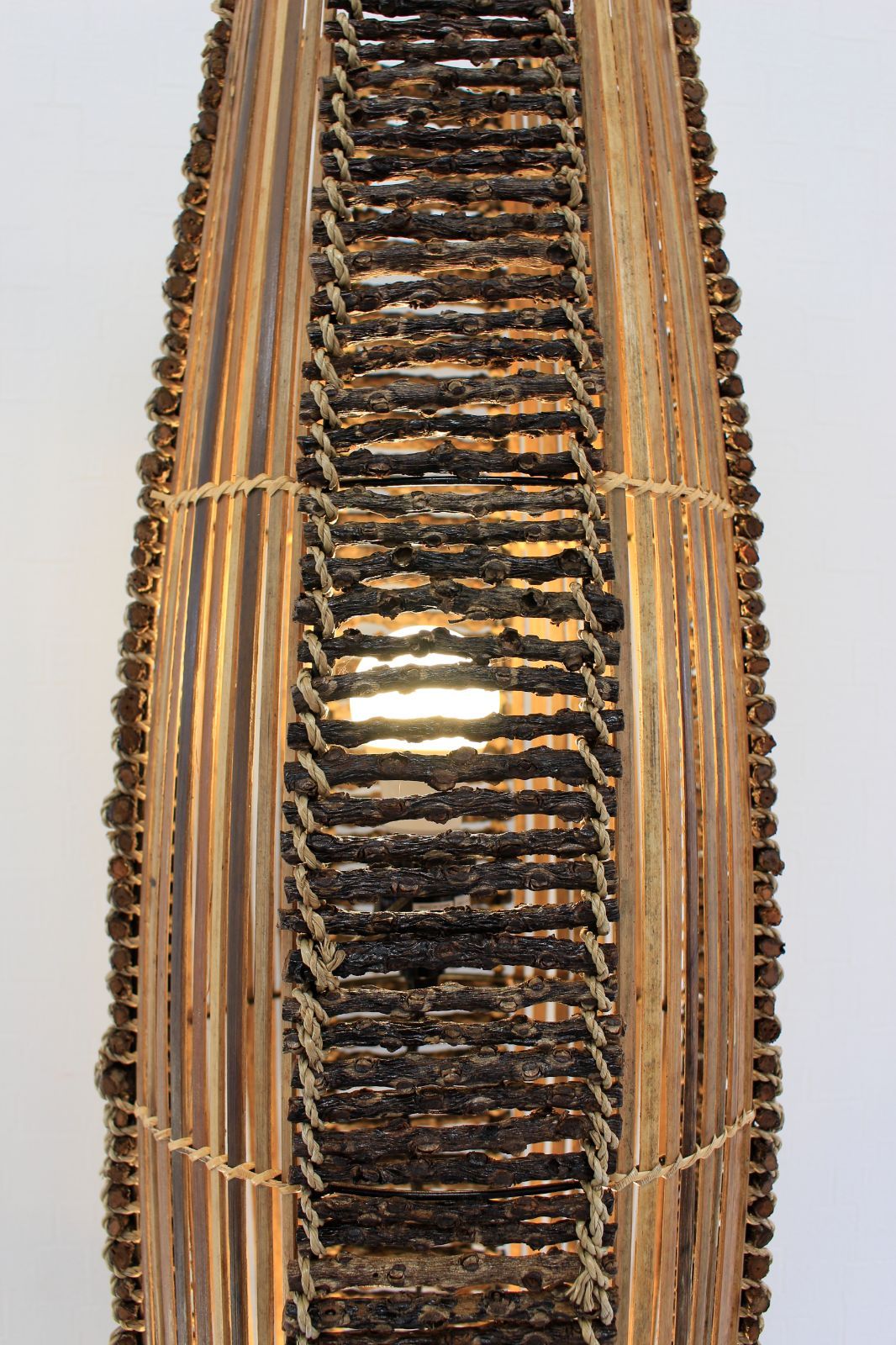 バリ島産 バンブーウッドスタンドランプL