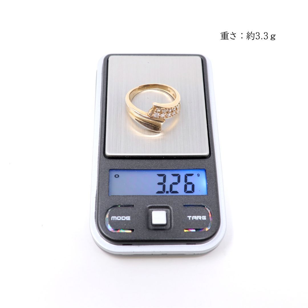 【最終価格】k18 ダイヤ　リング　ピンキーリング　4.5号 K18ダイヤモンドピンキーリング リングサイズ4号 サイズ変更可