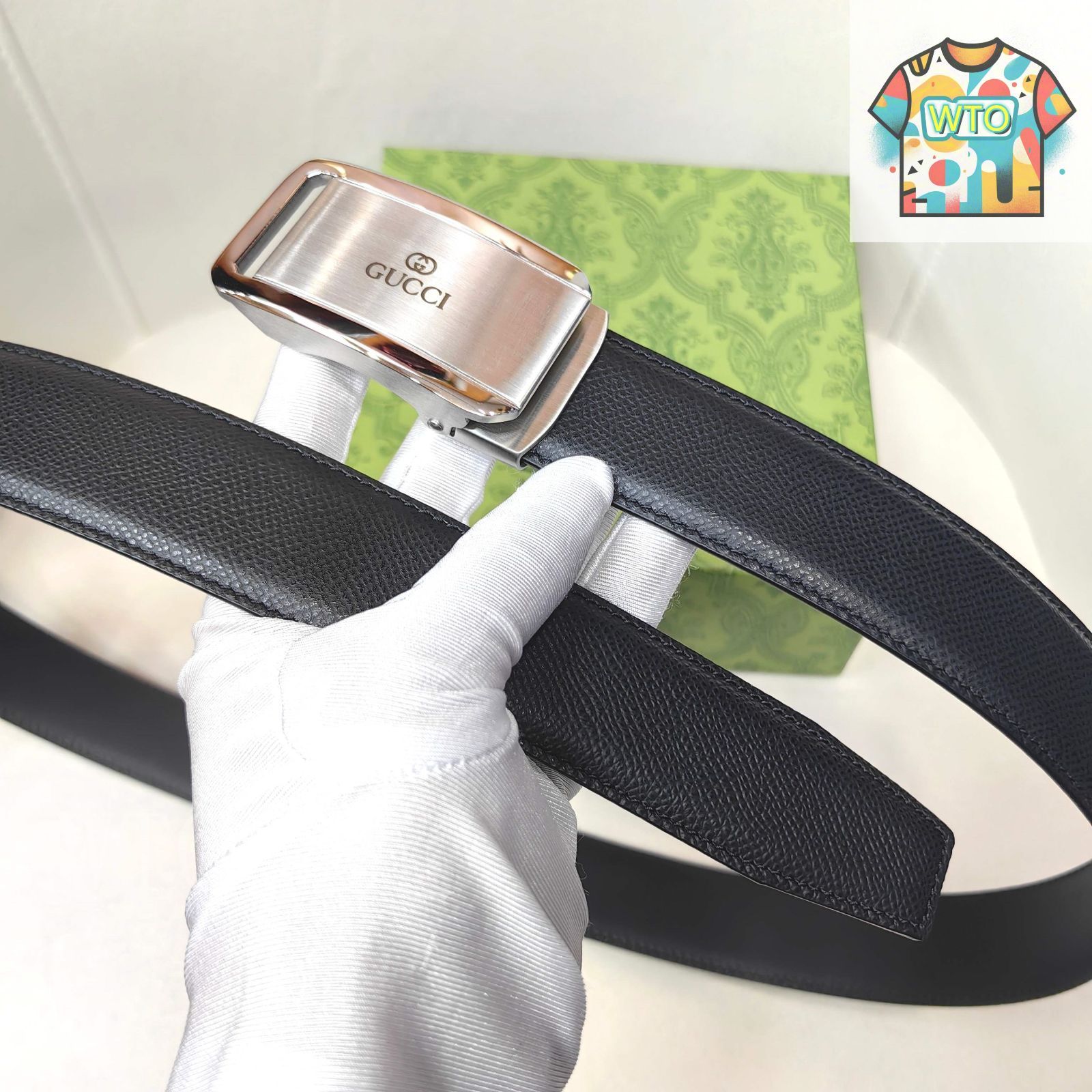 今日WTO】Gucci グッチ メンズ オートバックル ベルト-1-GN40