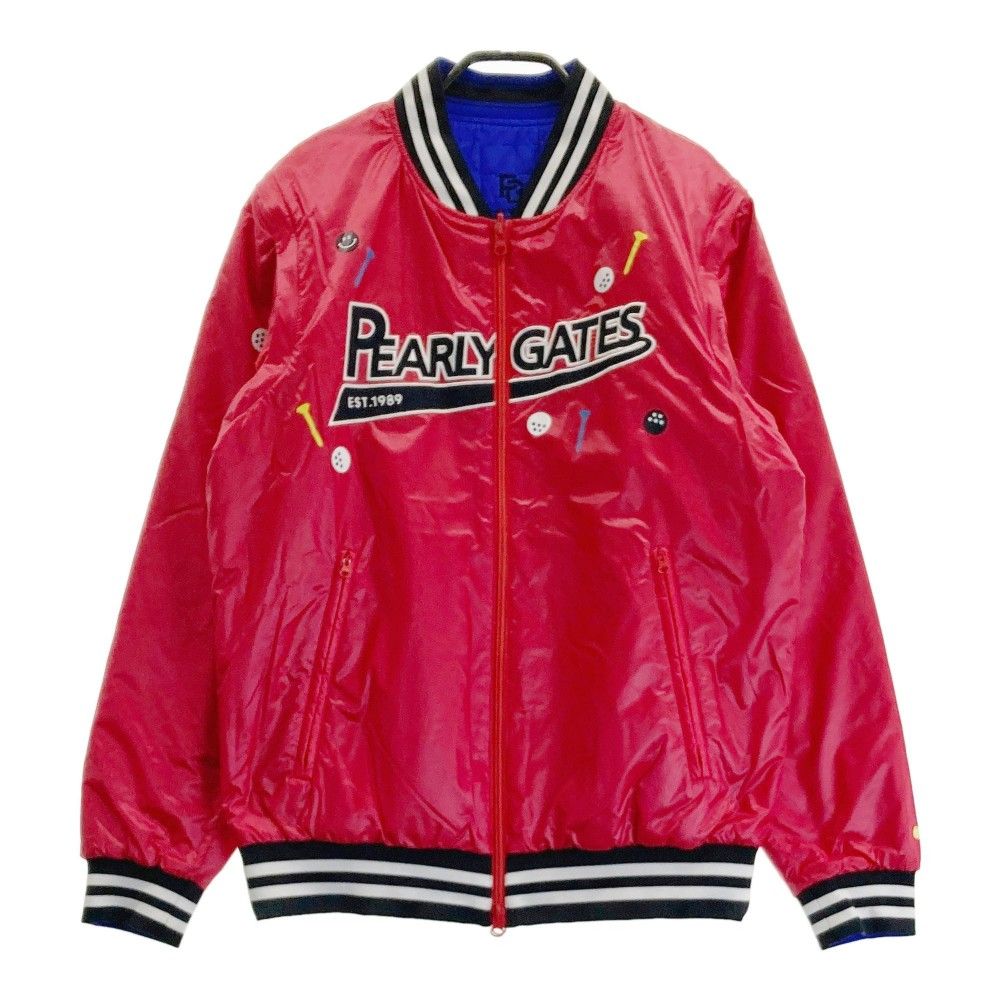 サイズ：4 PEARLY GATES パーリーゲイツ  2WAY リバーシブル 中綿ジャケット  レッド系 [240101337890] ゴルフウェア メンズ ストスト