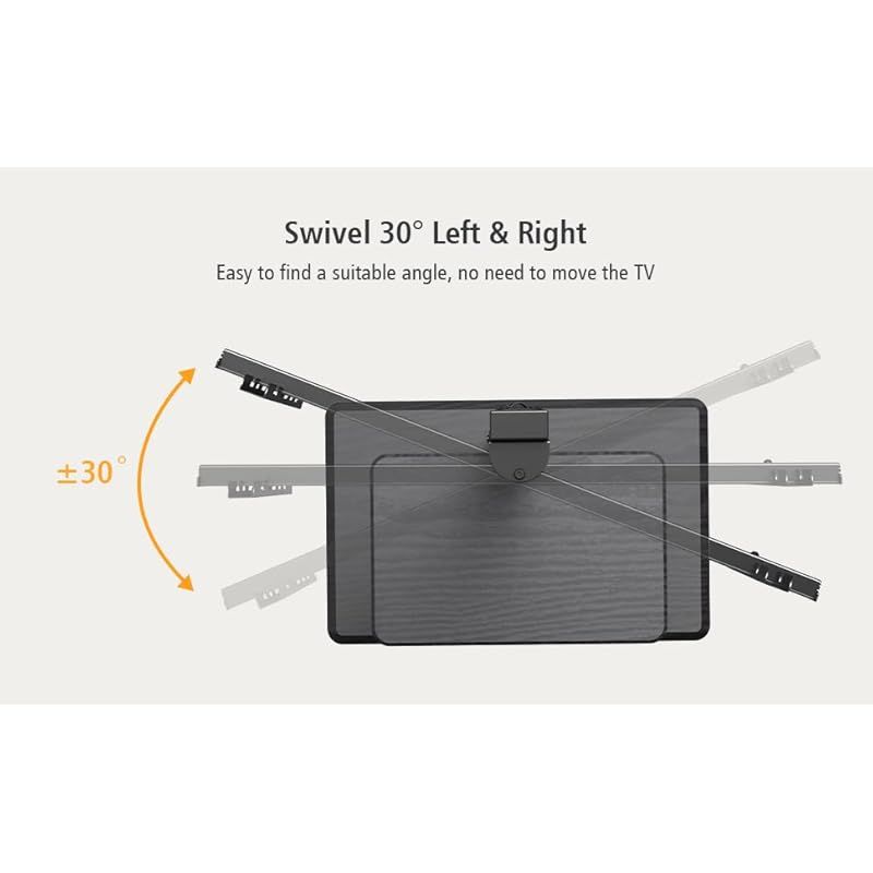 Afaloona テレビスタンド 壁寄せ テレビ台 ハイタイプ 32-75インチ対応 自立式 tv stand 耐荷重45kg VESA75x75mm VESA600x400mm TVスタンド 高さ調節 左右回転 収納棚付き 黒 TCP01-2- 1 USTAUSTRALIA_COM_AU