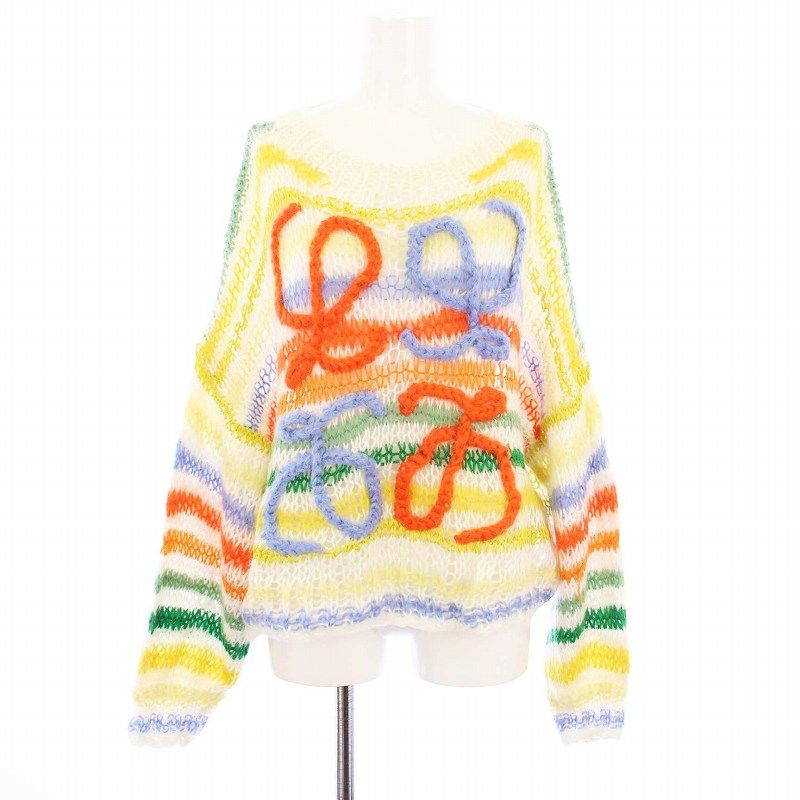 ロエベ LOEWE STRIPE MOHAIR SWEATER ストライプモヘアセーター