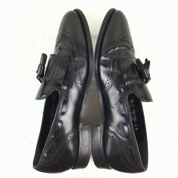 グッドイヤー製法　80s-90s/Vintage　NUNN BUSH/ナンブッシュ【サイズ  9.5D/27.0】タッセルローファー/〈黒/BLACK/ブラック〉本革/管NO.ZA-284 #BUZZBERG