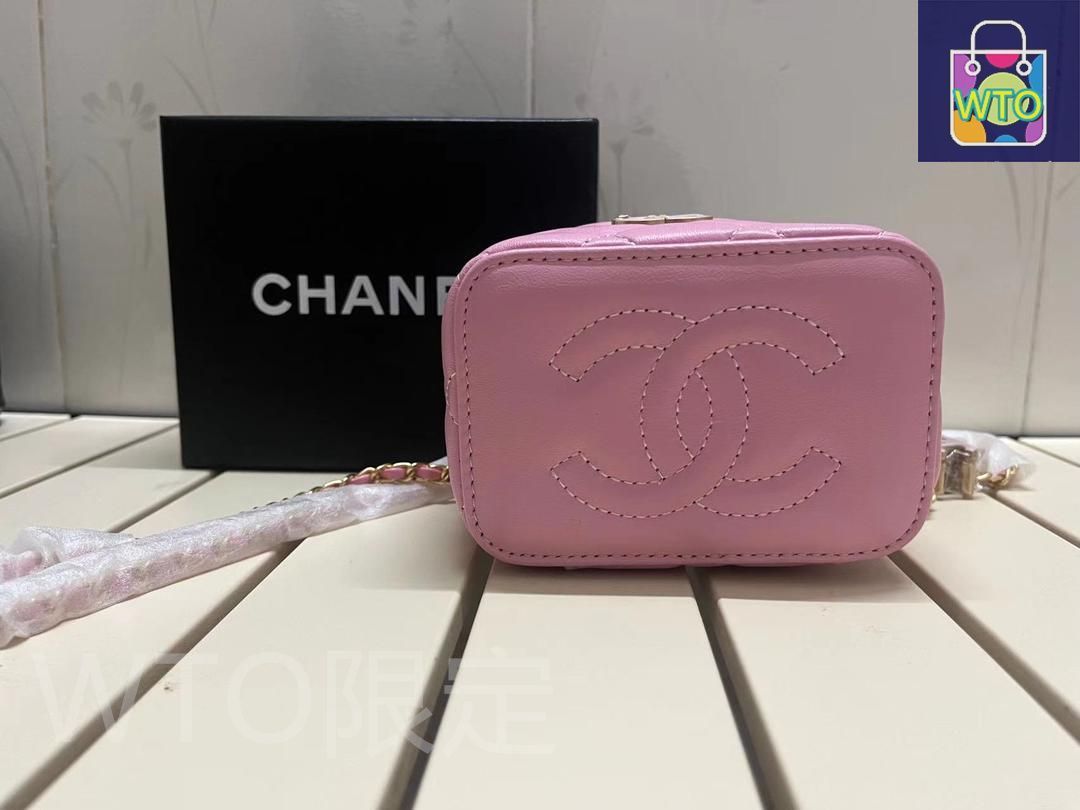 23B☆くすみカラーが可愛い♪♪【CHANEL】スモールポーチ スモール レザー グッズ | CHANEL