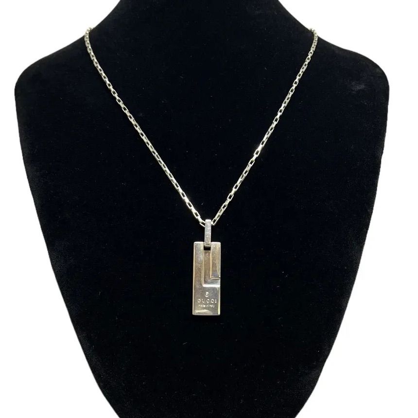 グッチ GUCCI ネックレス GUCCI グッチ プレートネックレス 1567 F1 SV925 - メルカリ