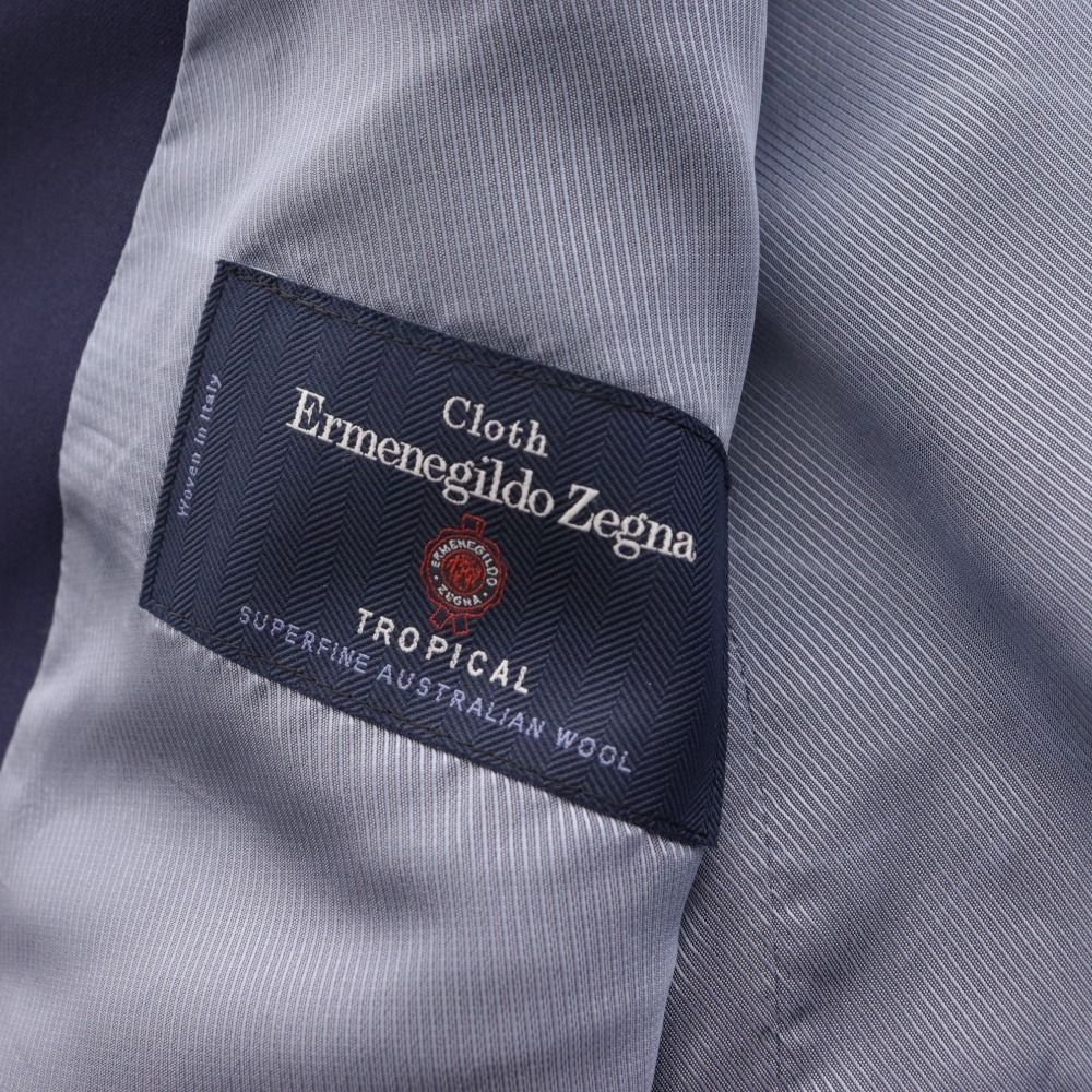 Ermenegildo zegna*ジャケット/ベスト　2ピースセット*ネイビー □ エルメネジルドゼニア ジャケット ベスト 2点セット トップス