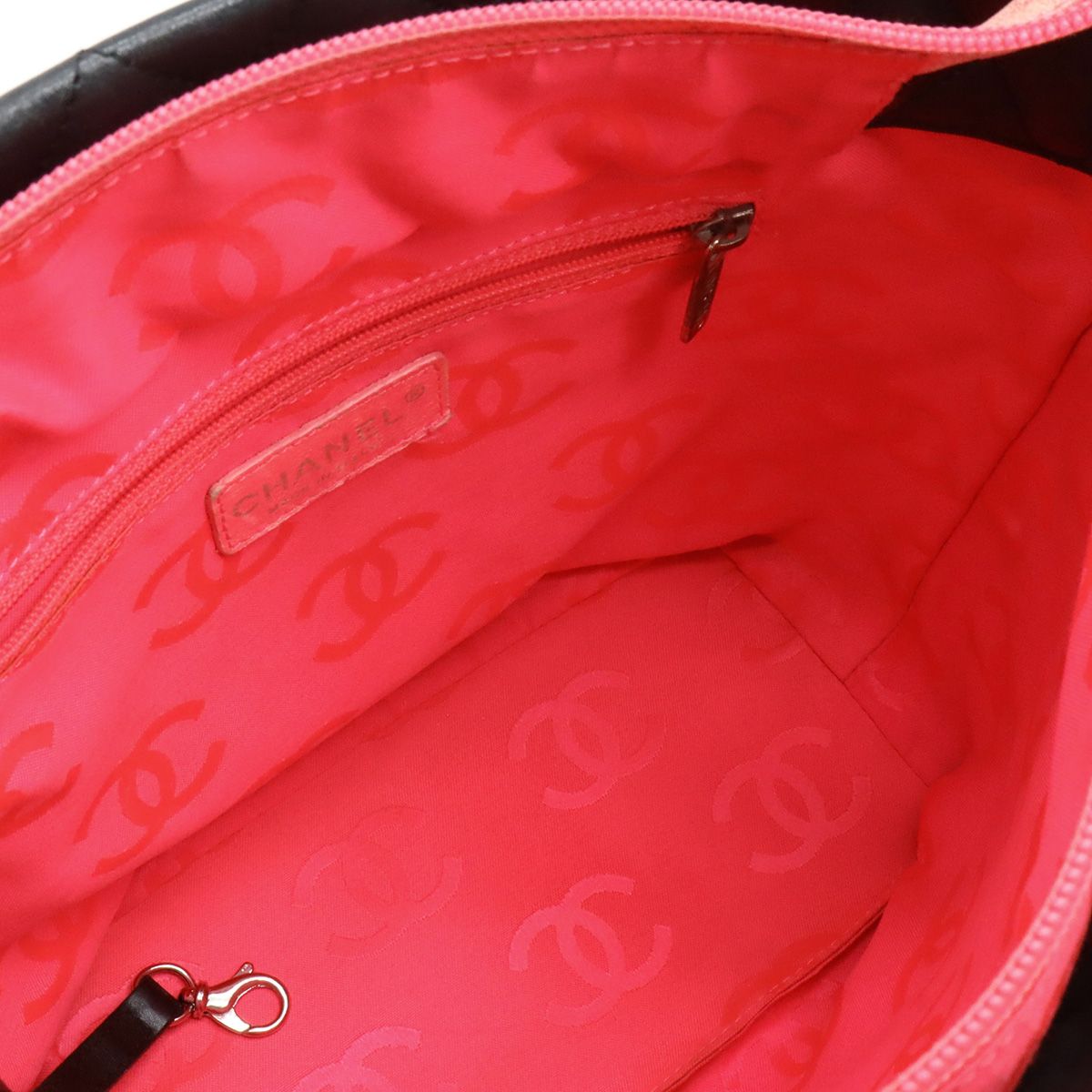 シャネル ソフトカーフ カンボンライン 2wayバッグ A25167 CHANEL シャネル カンボンライン ミディアムトート トートバッグ