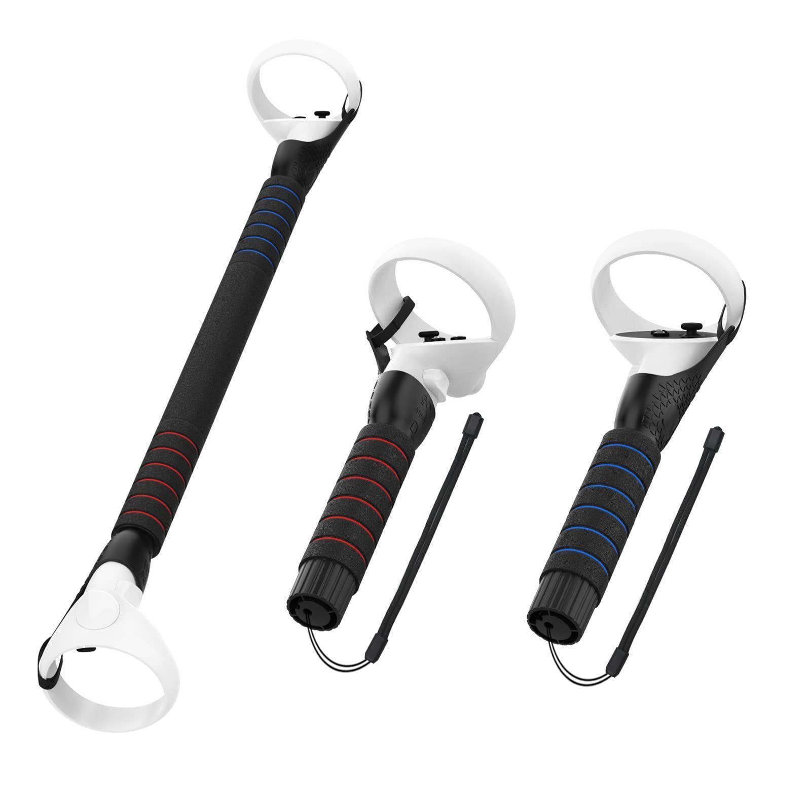 【特価商品】2 Grips in Extension グリップ アクセサリービートセイバーゲーム用光剣 vr S 2/Rift 1/Quest 1 Quest 延長ハンドルfor Saber Beat for AMVR