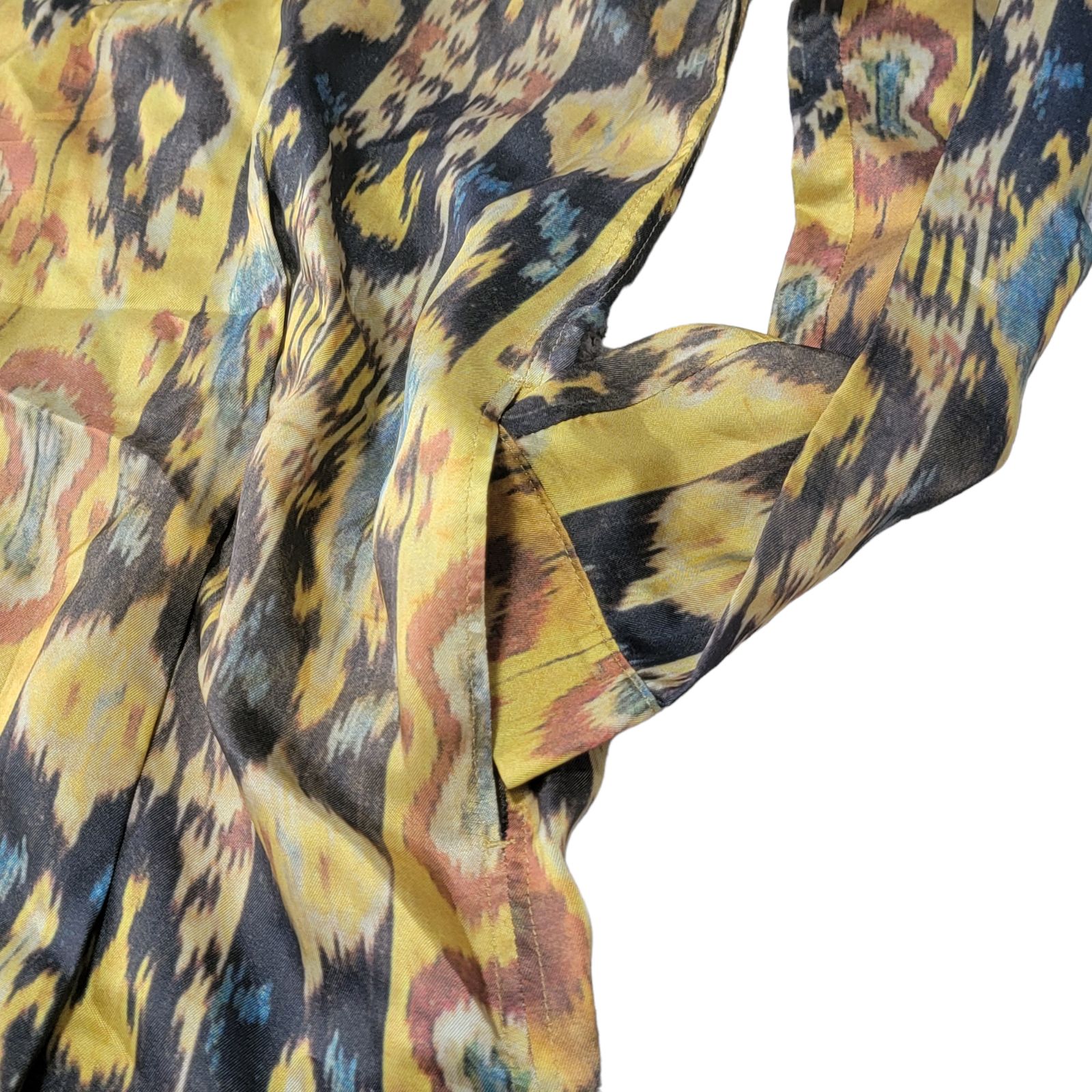 マックスアンドコー ロング丈 シャツワンピース 総柄 マルチ