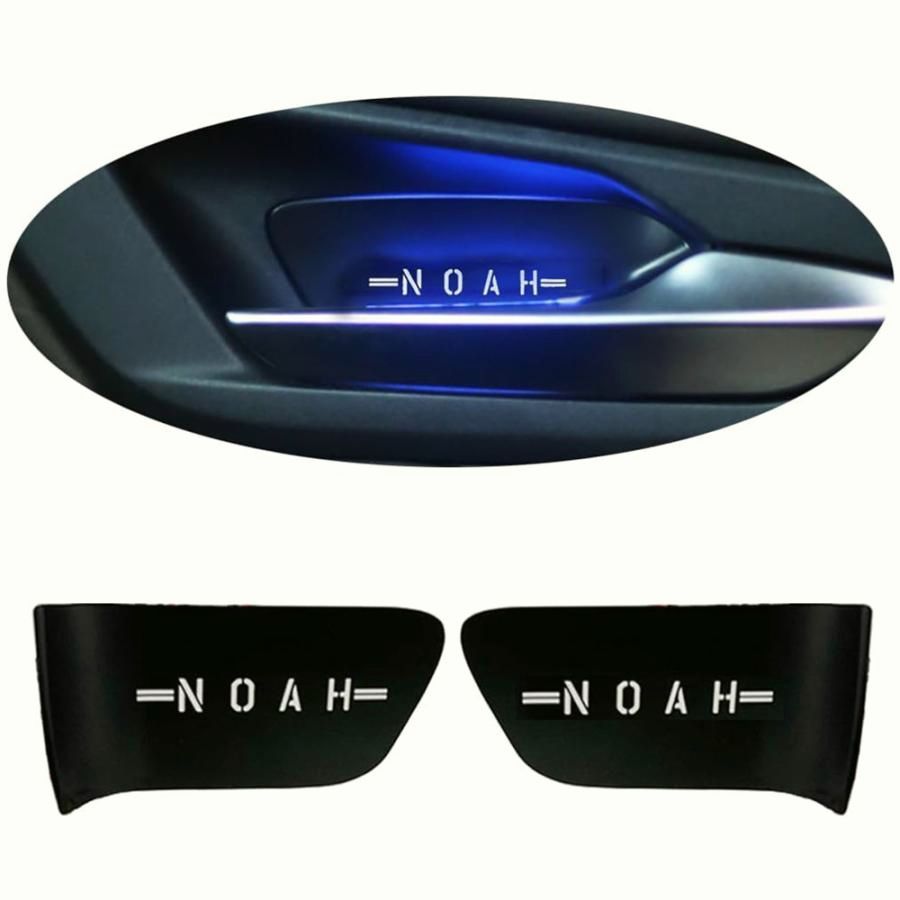 送料無料 トヨタ ノア 90系 設計 インナードアランプ ロゴ発光 LED 7色切り替え ルームランプ 内装 カスタムパーツ 互換品 2枚セット