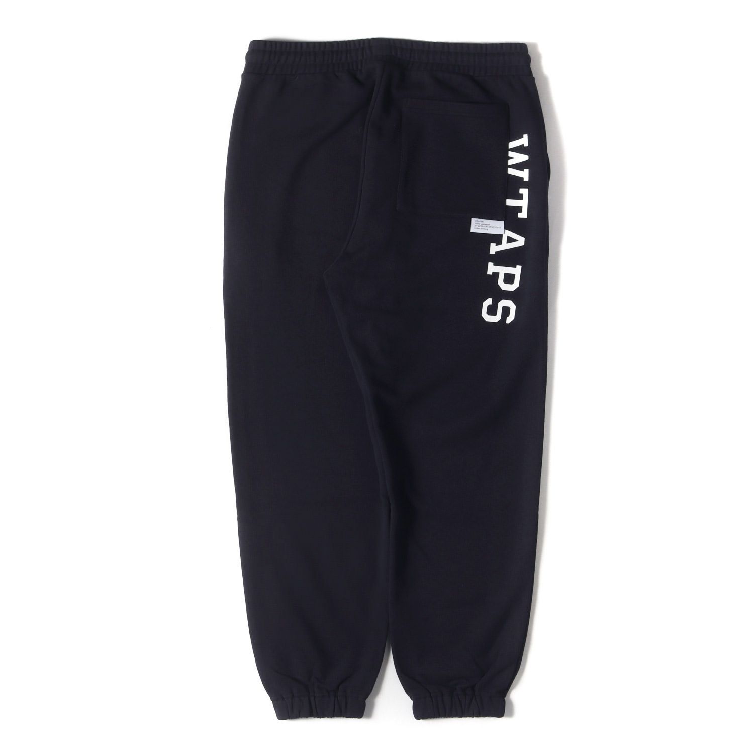 美品 WTAPS ダブルタップス パンツ サイズ:M 23SS カレッジロゴ スウェットパンツ DESIGN TROUSERS COTTON. COLLEGE ネイビー 紺 ボトムス ズボン【メンズ】