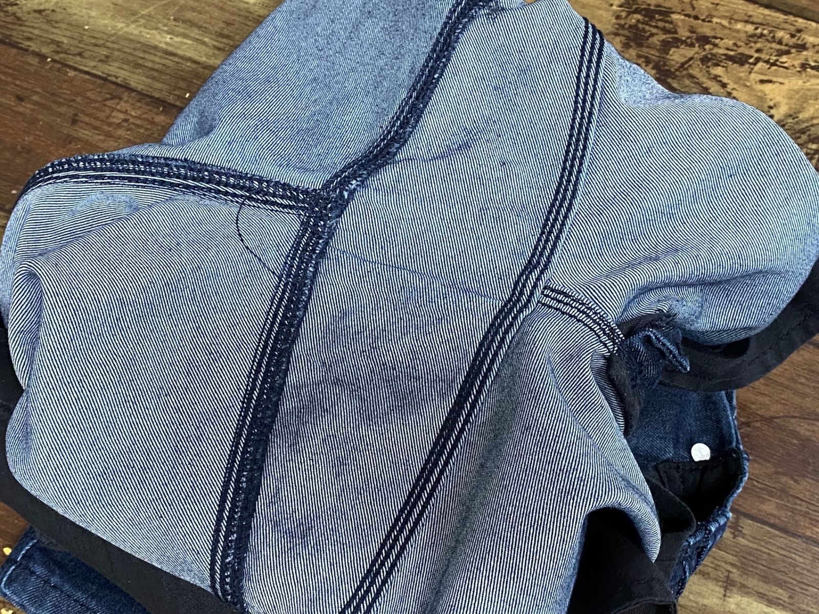 JB917 スワーブ swrve デニム サイクルパンツ 紺 W32 regular trim fit