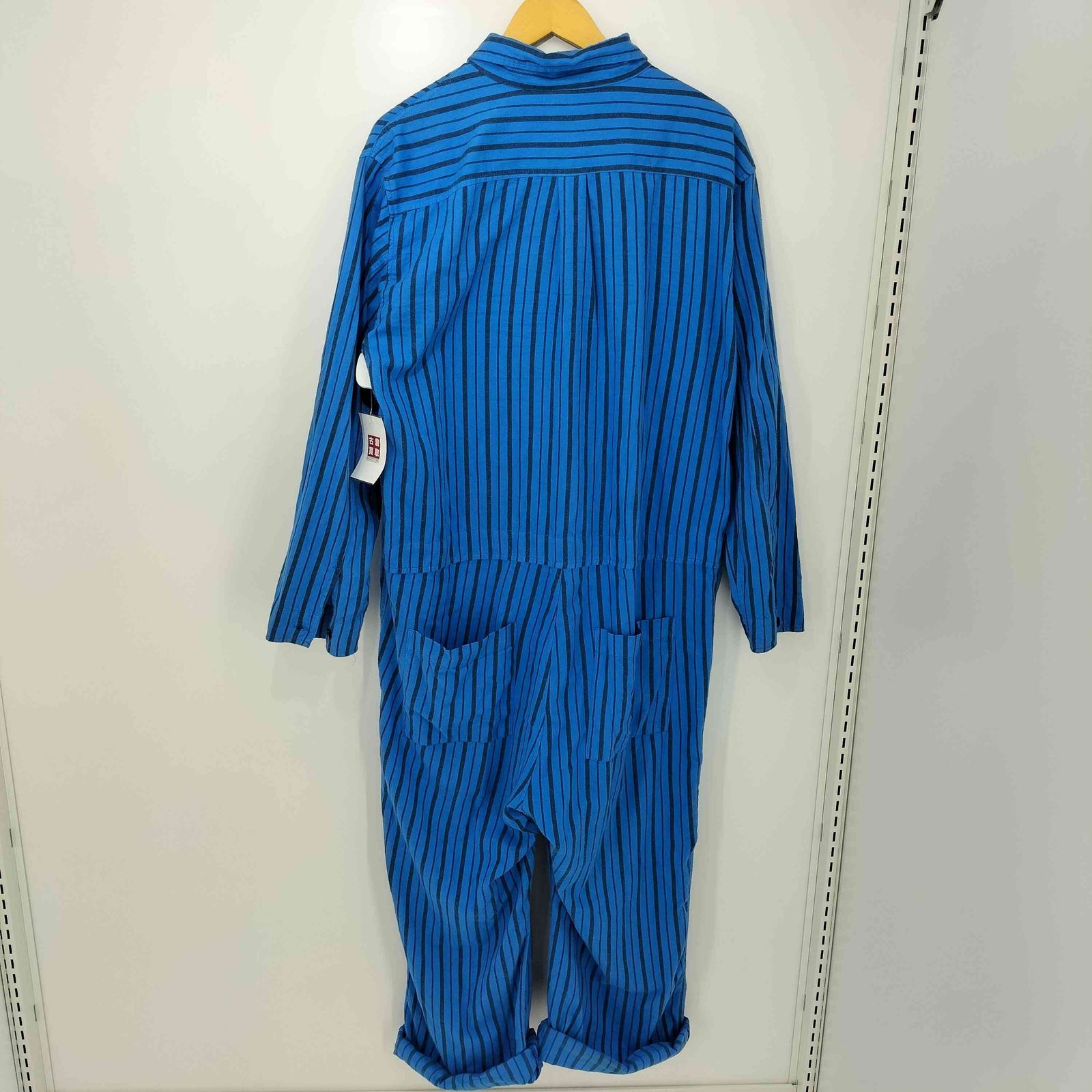 ヤーモ yarmo 20AW Boiler Suit Flannel Stripe ボイラースーツ ユーロワークつなぎ ストライプ柄ジャンプスーツ  レディース L - メルカリ