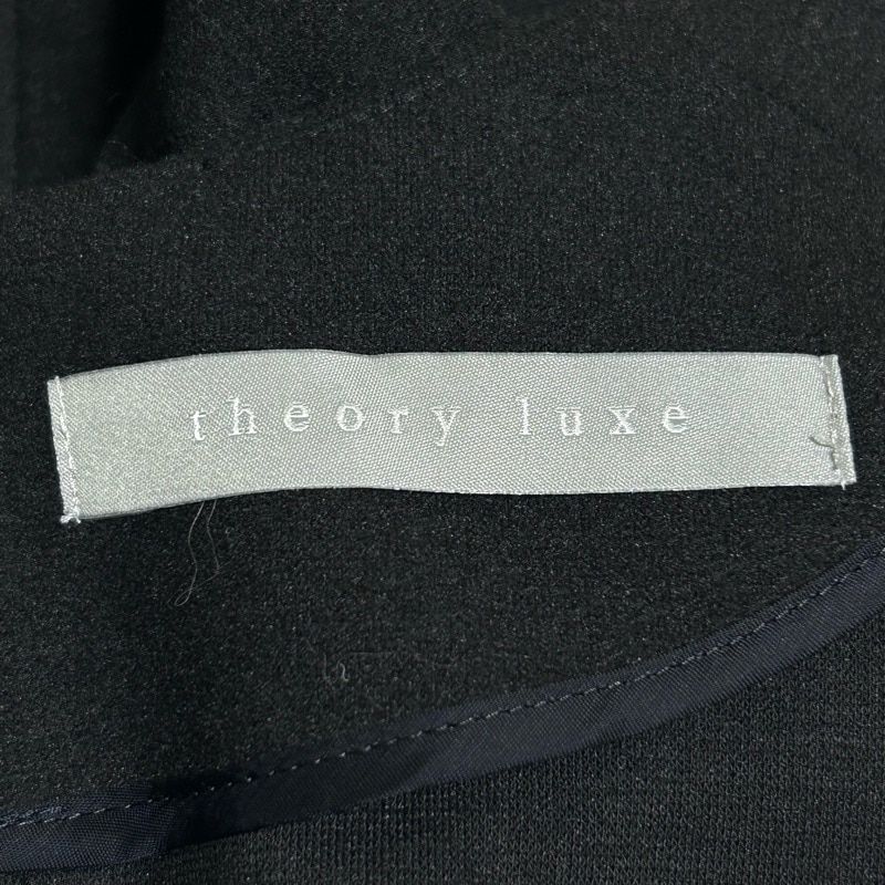 theory luxe(セオリーリュクス) ワンピース サイズ38 M レディース - 黒 Vネック/七分袖/ロング - メルカリ