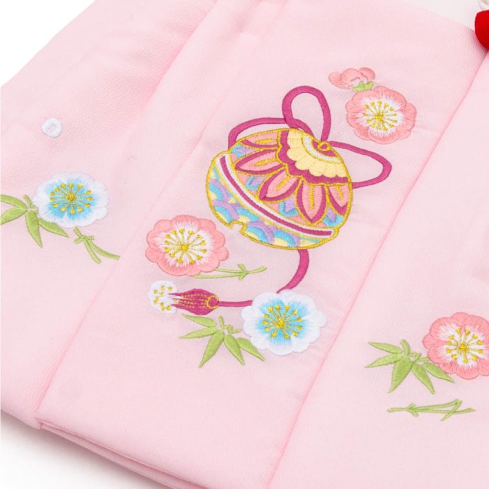 七五三 被布コート 京都花ひめ 3歳 三歳 単品 女の子 ピンク 刺繍 桜 鈴