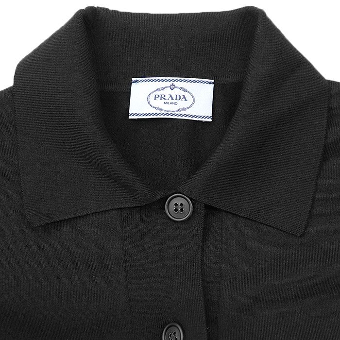 バージンウール混 ポロ襟