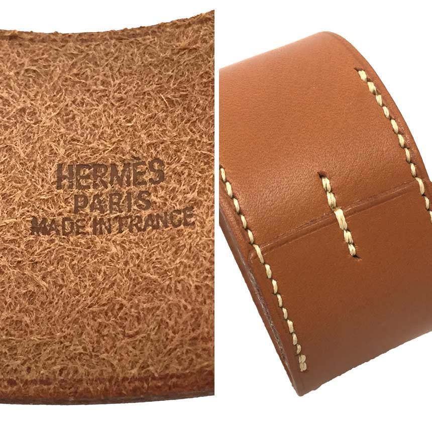 美品　HERMES　レザー　ブレスレット　エルメス　プールトゥールGM　aq8077