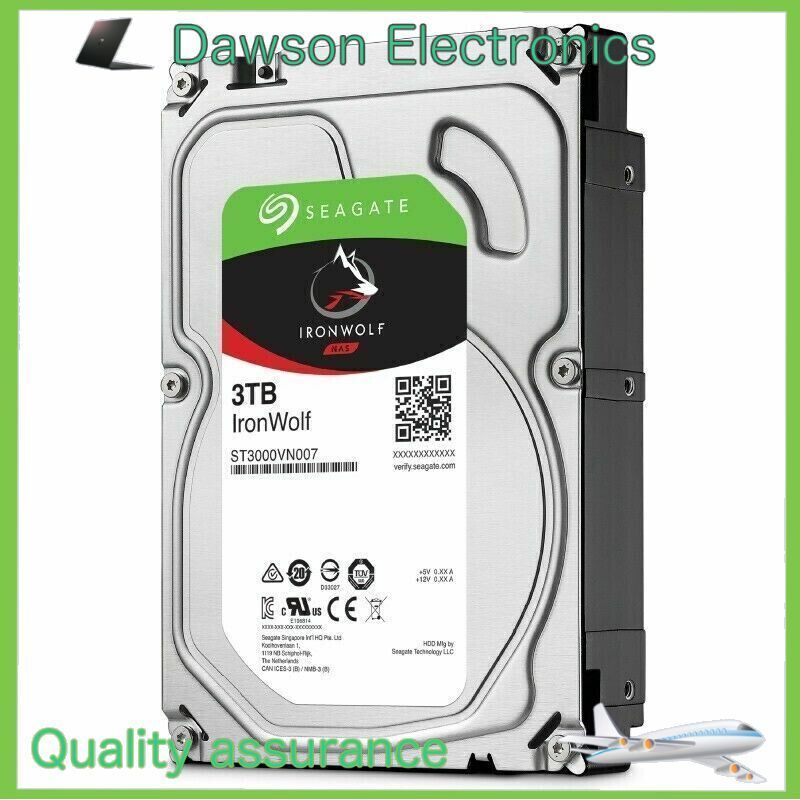 ST3000VN007 Seagate IronWolf 3TB NAS 3.5 SATA 5900RPM ハードディスク ドライブ