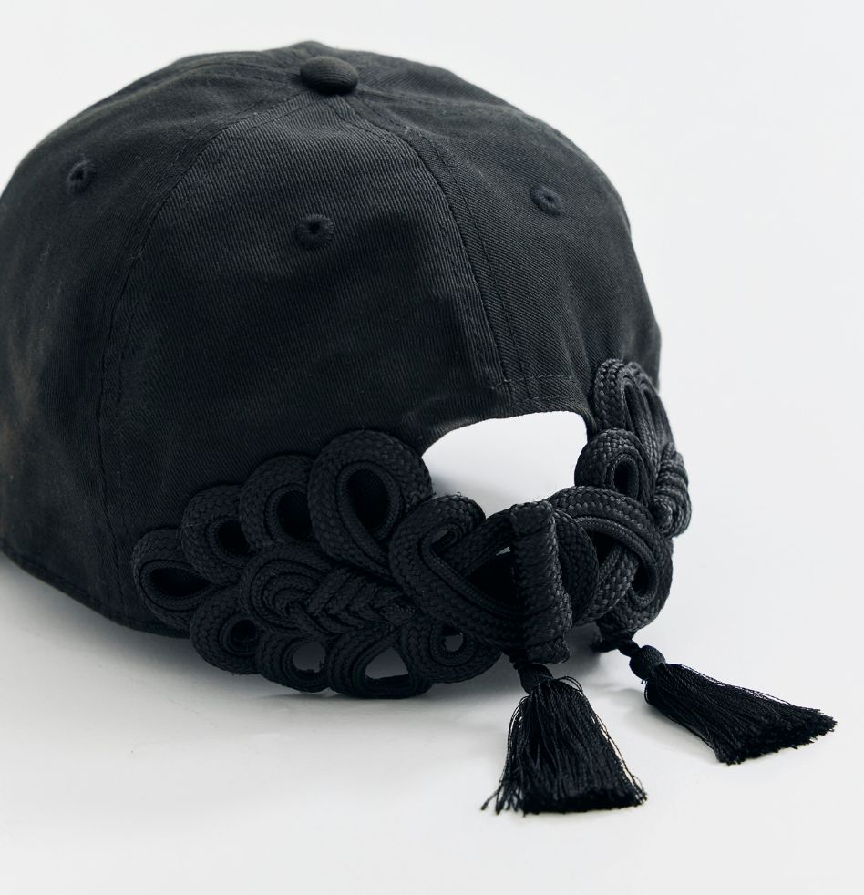 STUDIOUS tanakadaisuke 別注 China ribbon cap (カラー BLACK