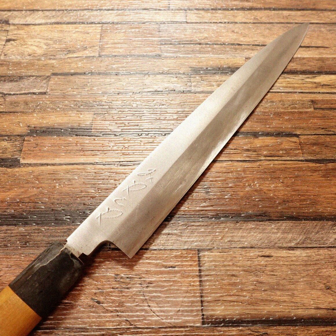 みやこや 柳刃包丁 研ぎ済 水牛柄 刺身包丁 木鞘付き 245mm - メルカリ