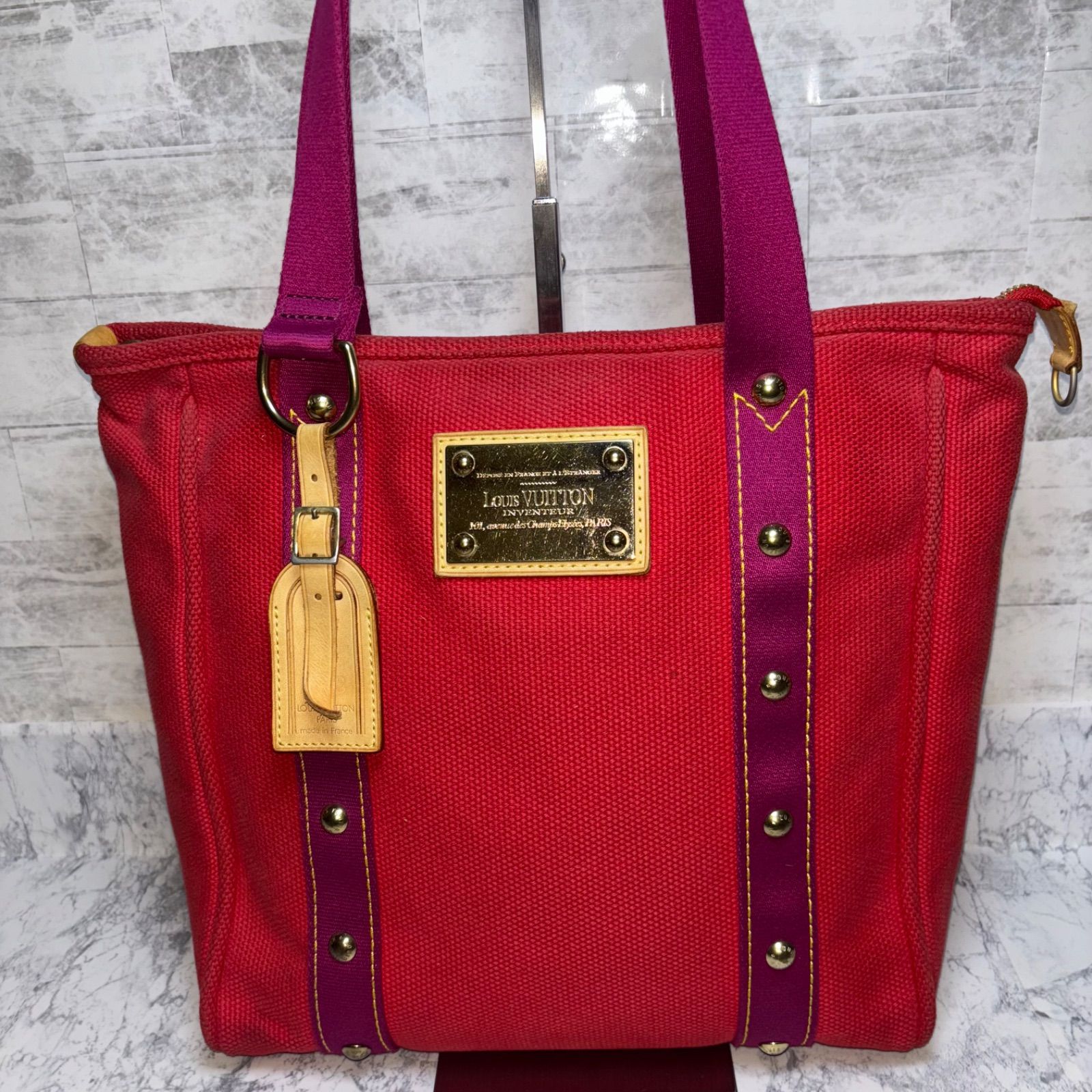 LOUIS VOITTON ルイヴィトン アンティグア カバ トートバッグ MM LV