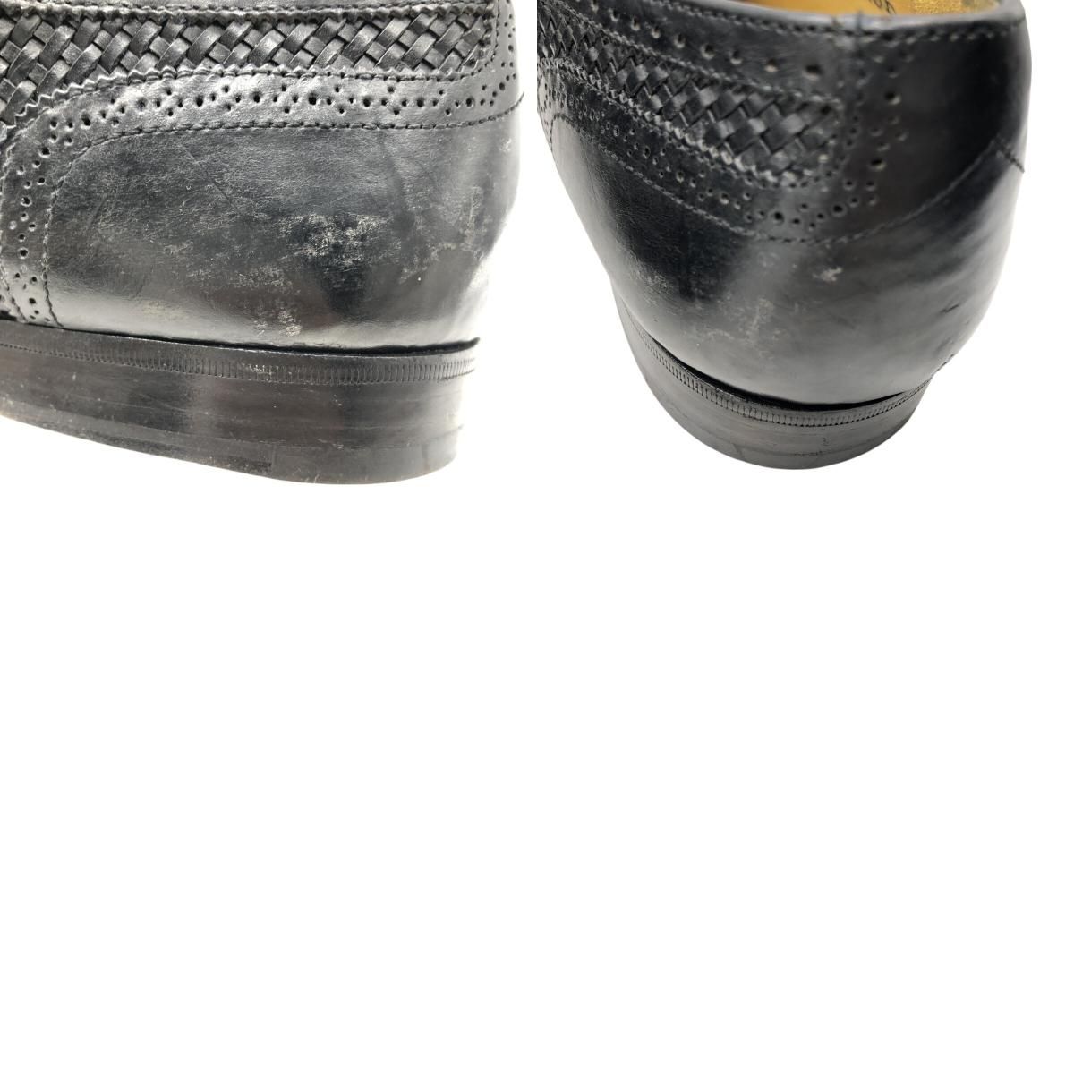 古着 コールハーン COLEHAAN 編み込み ウイングチップシューズ