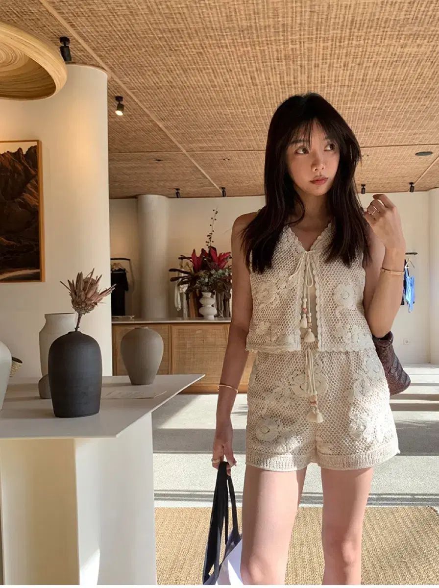 クロシェ セットアップ 東南アジア旅行に良し