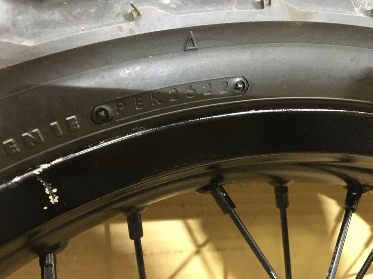 YAMAHA TW200E 2JL フロントホイール レストア 組み換え 流用 OH 