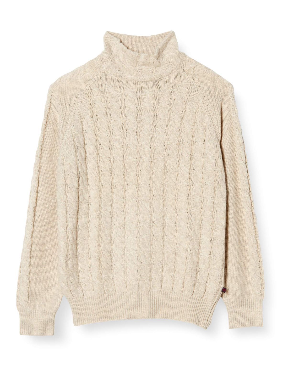 Size S_Color アイボリー ベルーナ スイゲン トレンディケーブルセーター メンズ 441130 アイボリー 日本 S 日本サイズS相当