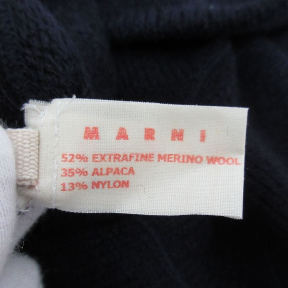 良品 MARNI マルニ アルパカブレンド ウールニットセーター サイズ42  
