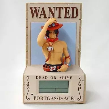 ONE PIECE - 使用できるか不明　置き時計・壁掛け時計(キャラクター)　ポートガス・D・エース 中古】置き時計・壁掛け時計(キャラクター) ポートガス・D