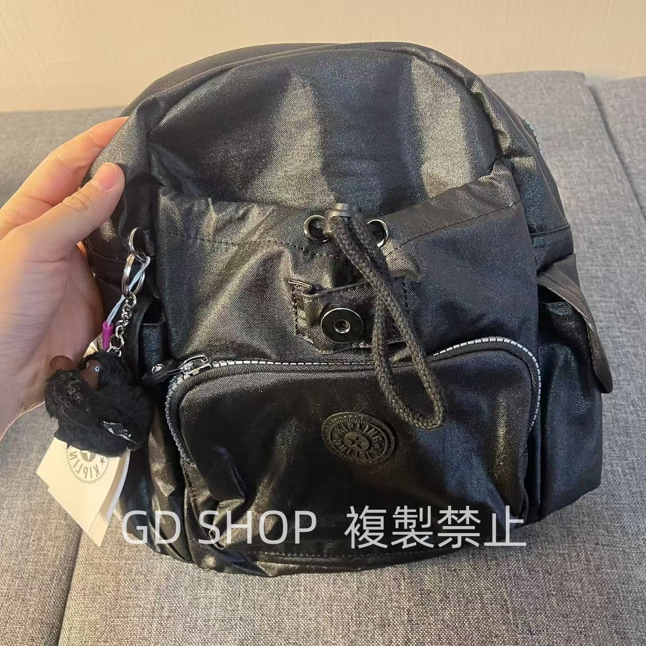 新品】KIPLING キプリング リュック バックパック キーホルダー付き  