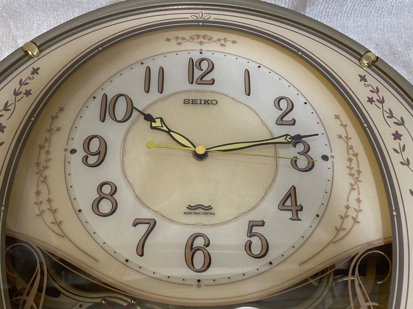 SEIKO セイコー 掛け時計 電波 メロディ AM226G ゴールド SEIKO