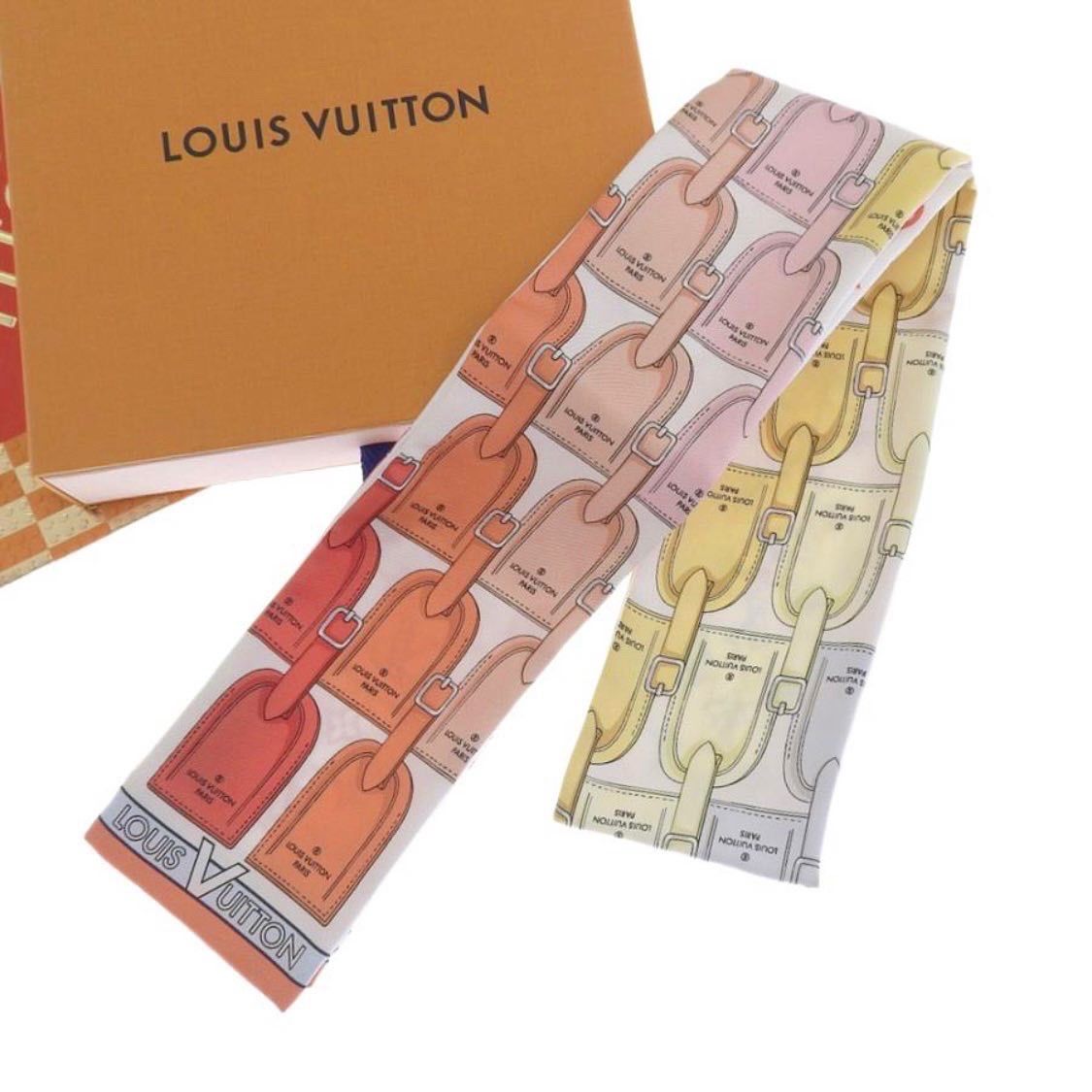 LOUIS VUITTON ルイヴィトン バンドー・マイ LV タグ スカーフ/ M77678