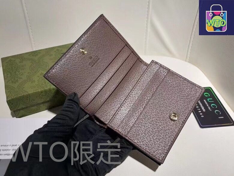 【美品】GUCCI 財布 今日WTO】Gucci グッチ ショート財布 表裏頭層小牛皮使用で超薄