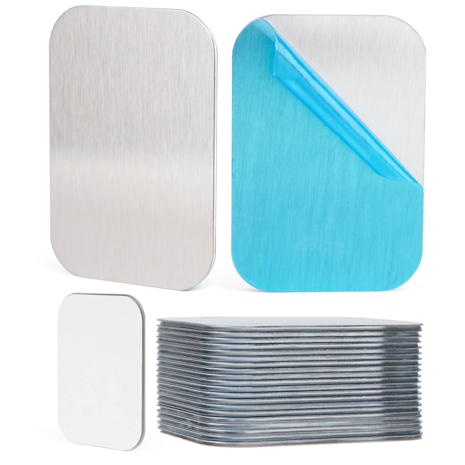 【人気商品】スチールプレート 65×45mm 裏面超強力1mm厚シール付 20枚入 Weielt マグネット補助板 強力両面シール マグネット吸着用 人気・おすすめ｜売れ筋商品・話題商品におすすめ 品質チェック済み 安心配送 今月のおすすめ