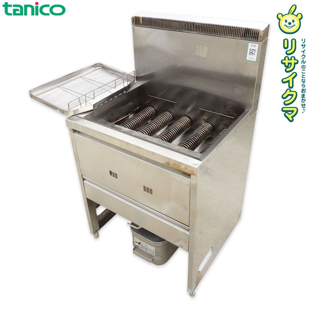 K タニコー 業務用 ガスフライヤー スタンドタイプ 1槽 油量30L LPガス プロパンガス 31637