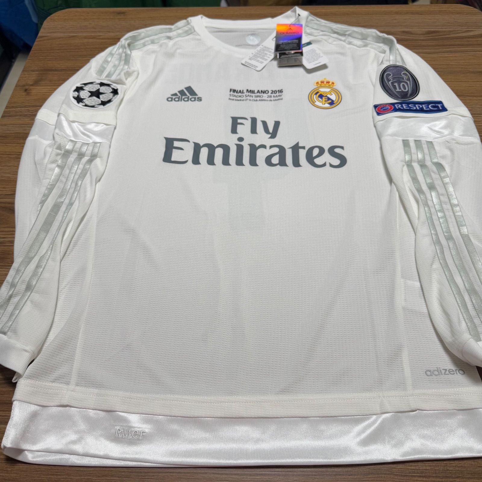 レアル・マドリード セルヒオ・ラモス ユニフォーム 選手支給 長袖