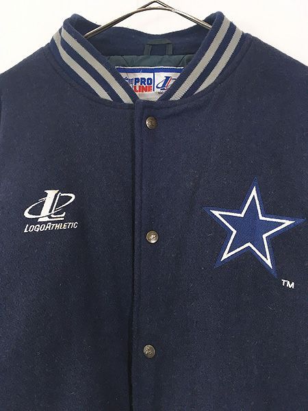 古着 90s NFL Dallas Cowboys カウボーイズ パデット ウール