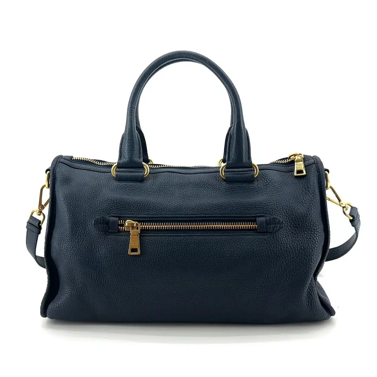 プラダ Vitello Phoenix ゴールド 金装 モーターバッグ ショルダーバッグ BL0805 DECORATOM_COM_BR