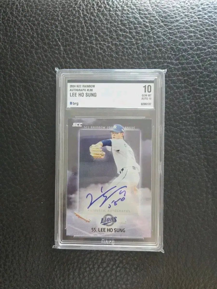 SCC KBO レインボー カード サムスン ライオンズ イ ホソン サイン入りカード オートカード